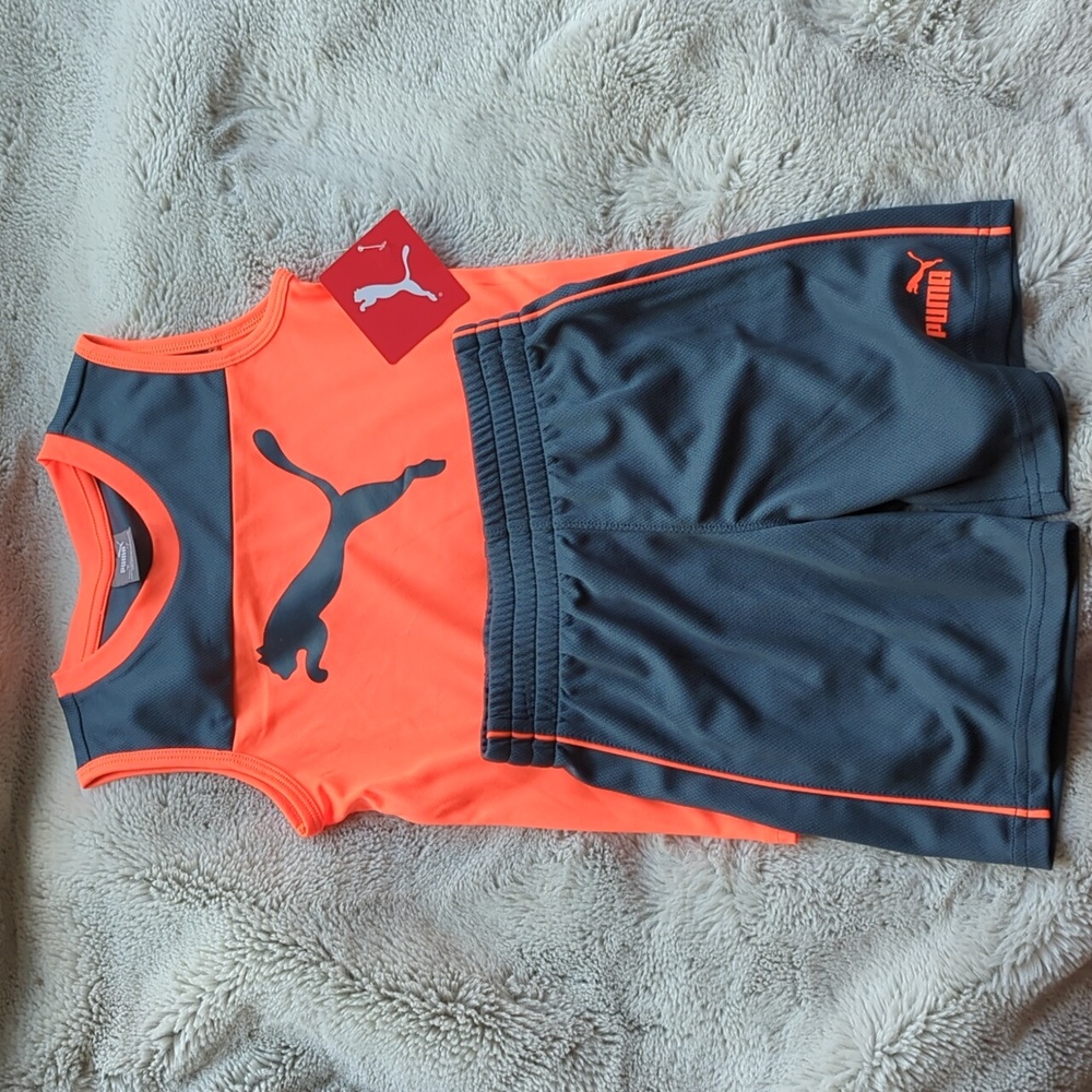 NWT Puma Toddler sleeveless shirt and shorts  4T